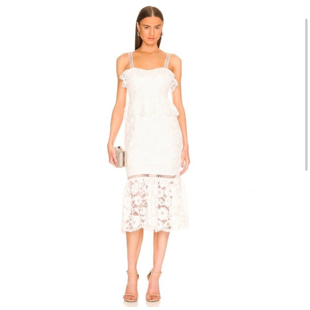 Likely MIDI eyelet dress. The perfect dress for your wedding shower!